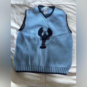 Janie and Jack 100% cotton Lobster sweater vest